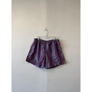 Vintage Surf Style Shorts Mens 2XL Purple Swim Trunks Mesh Lined Quick Dry 90s